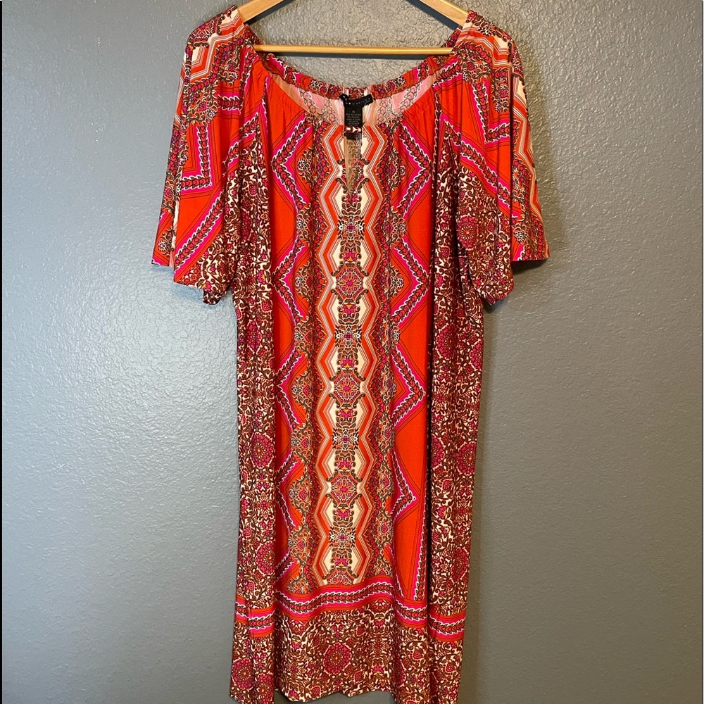 Brand New w/ Tags - Grace Dresses Patterned Dress - Size 1X